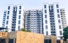 Modern housing with solar panels in the Golden City